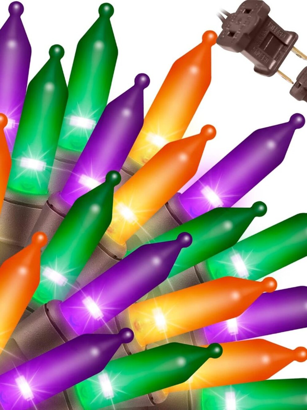 Super-Bright Extendable Orange Purple and Green halloween Lights Decoration 100L